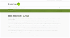 Desktop Screenshot of crescitacapelli.com