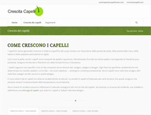 Tablet Screenshot of crescitacapelli.com